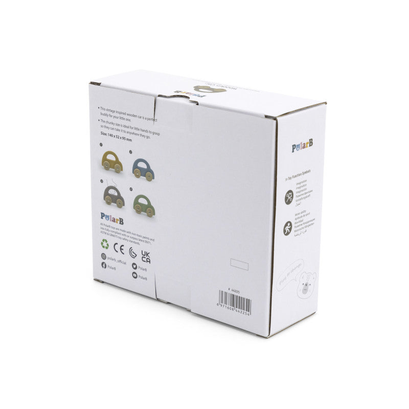 Masinuta din lemn bej cu design vintage, PolarB Viga